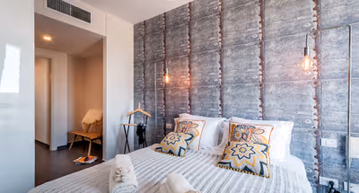 Luxury bedroom at Florentine Street Serviced Apartment