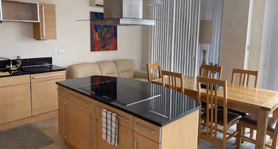 Fully equipped kitchen in 3 bed at 40 Anson Court