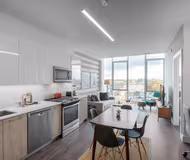 Fully equipped kitchen at West Division Street #603 Serviced Apartment, Wicker Park