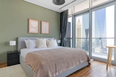 Al Mustaqbal Street Serviced One Bedroom Apartment