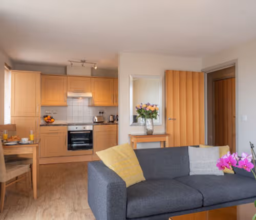 Living area - 1 bed apartment