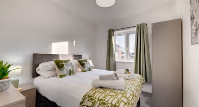Bedroom at Grebe House