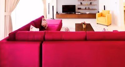 Living area at IBN Salman Road Serviced Apartmet