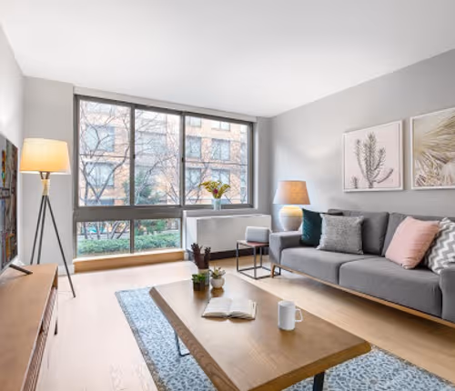 Living area at West 15th Street Furnished Apartments, Chelsea