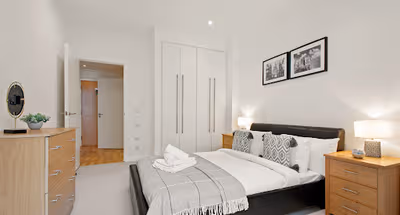 Bedroom at South Quay Serviced Apartments by MySquare