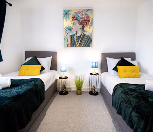 Cosy living area in Coachbuilders House Swindon