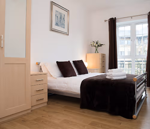 Bedroom at Riverside House Apartments in Reading